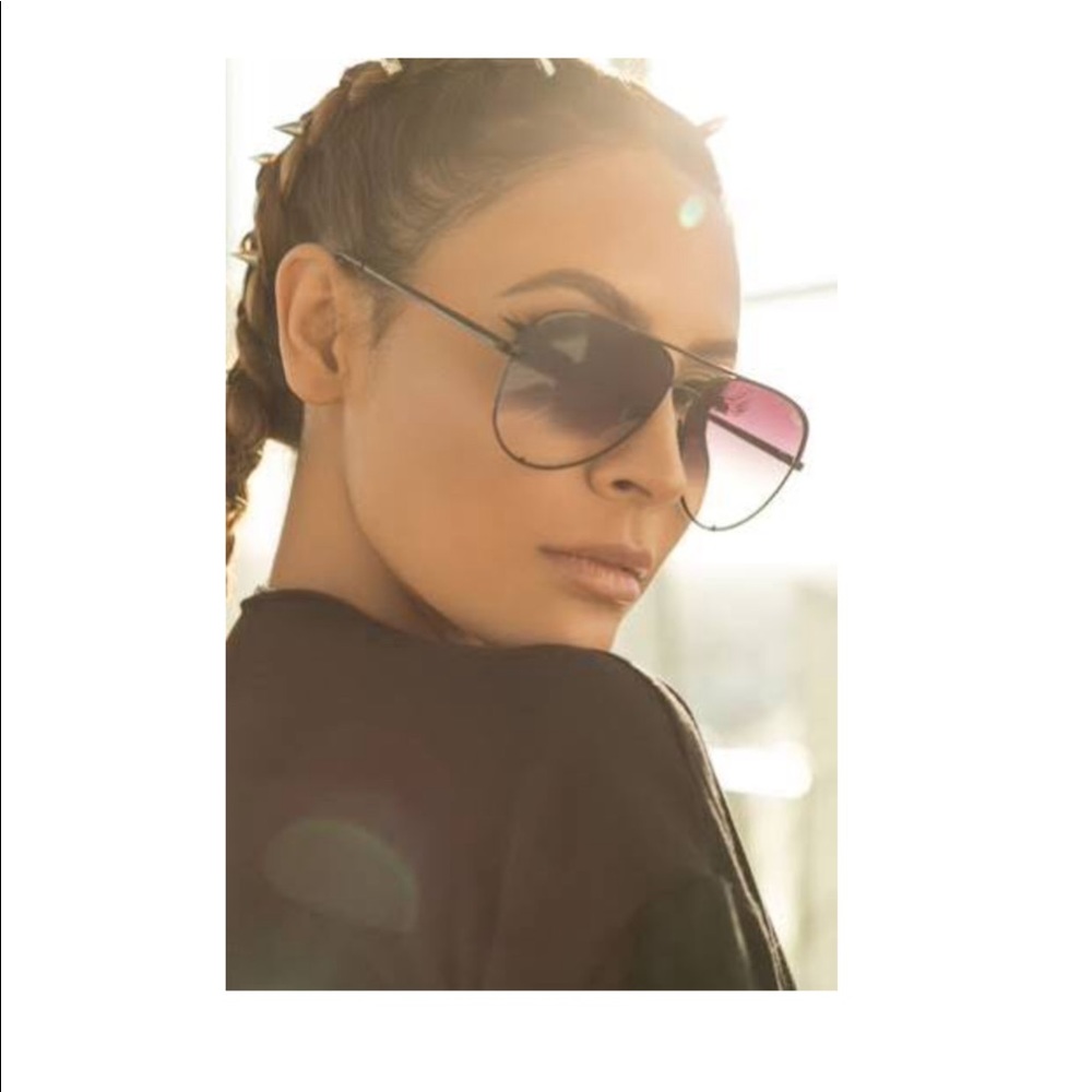 Desi Perkins Sunglasses - Black Fade To Clear